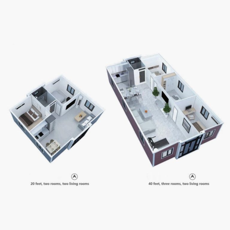Double-Wing Folding House detail 2